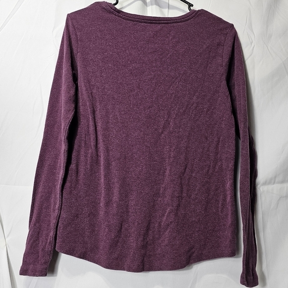 Eddie Bauer speckled purple long sleeve shirt - Picture 4 of 4